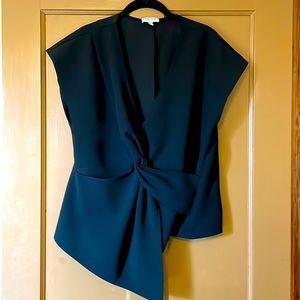 Anthropologie Harlyn detailed faux wrap top.